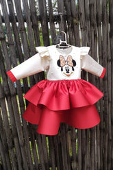 Minnie double layer satin dress